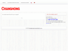 Tablet Screenshot of changhong.cz